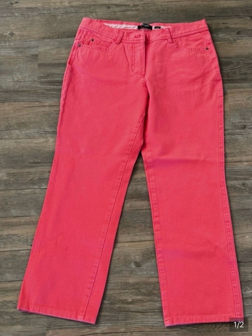 Olsen “Lisa” Straight Leg Pink Pants Size 8